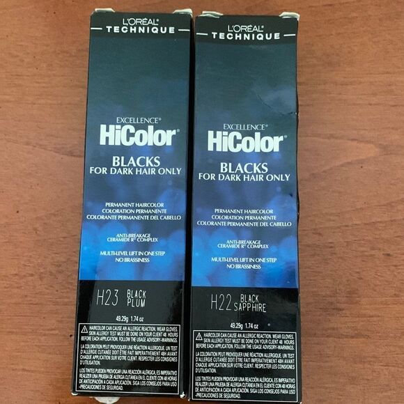 Loreal Excel Hicolor Blacks H23 & H22 Bundle - Picture 1 of 1